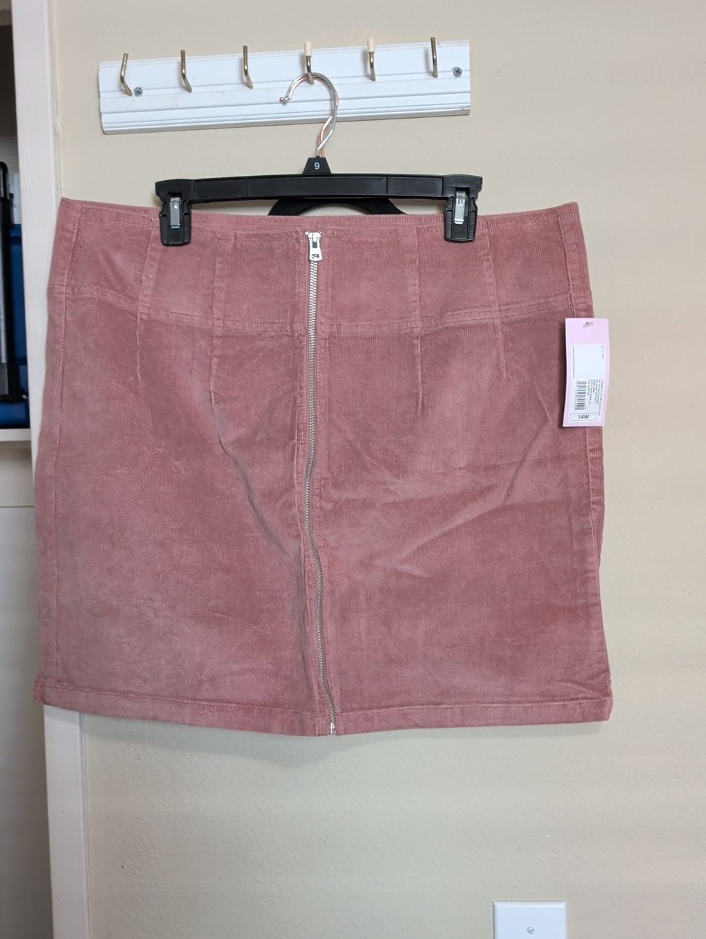 Target Pink Corduroy Zip-Front Mini Skirt